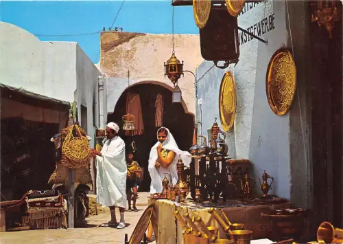 BR25467 Hammamet un souk Tunisie 2 Scans Tunisia