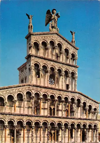 BT0696 Lucca S Michele particolare della facciata Italien