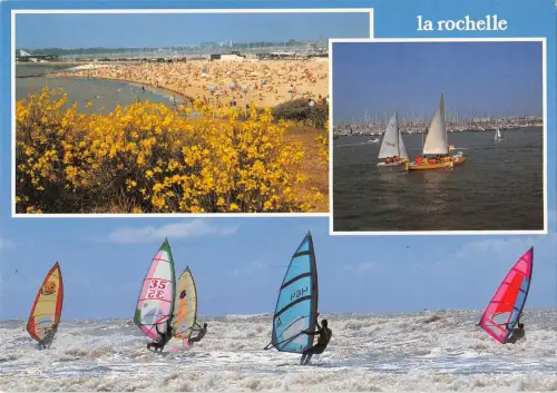 BT8998 la plage et le port des minimes la rochelle France