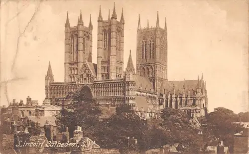 BR66408 lincoln cathedral uk 14x9cm