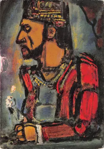 BT3722 Georges Rouault le vieux roi Paint Peintures Postkarte