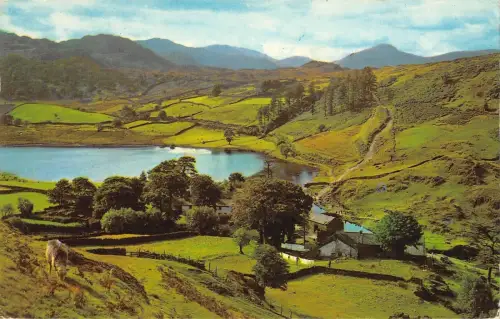 BR66176 watendlath tarn and village uk 14x9cm