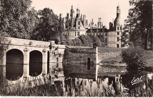 BF10187 le pont sur le cosson et le chateau de chambord france Frankreich