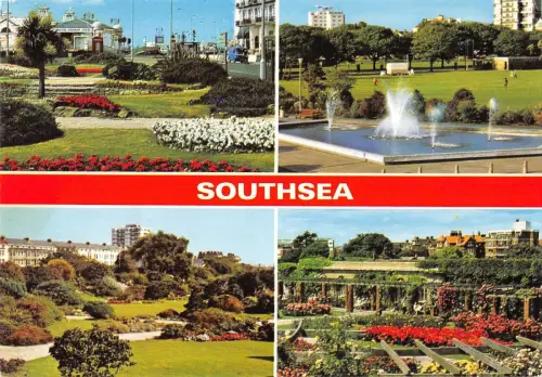 BR89938 Southsea versunkene Gärten Steingärten UK