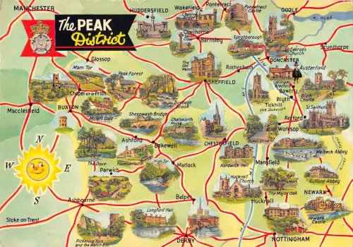 BR83394 the peak district map cartes geographiques uk