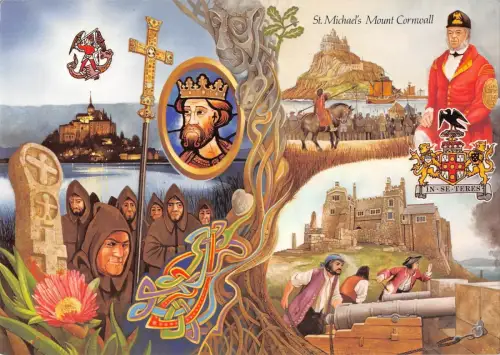 BR76251 St Michael S Mount Cornwall Postkarte UK