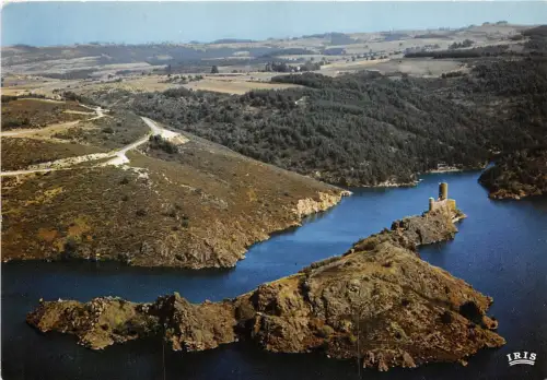 BR31347 Barrage de Grangent l ile et le chateau france