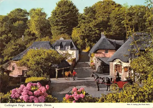 BR92221 Cockington Forge Near Torquay Devon Chariot UK