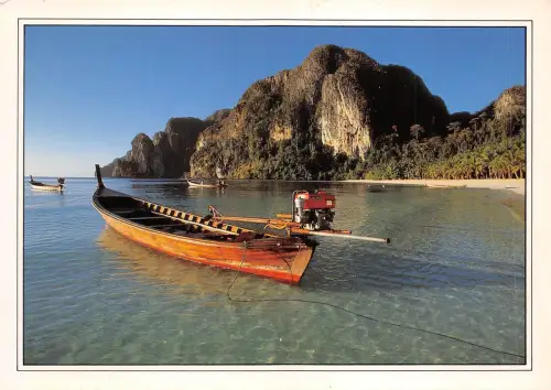 BF1193 Muslimische Fischerbootauflage Peche Phuket Thailand