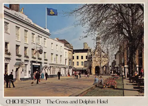 BR76541 the cross and dolphin hotel chichester uk