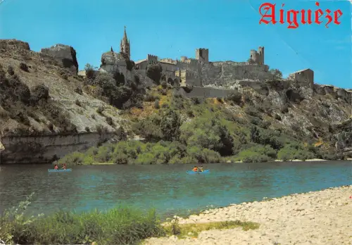 BT9576 Le pittoresque village d augueze dominant l ardeche France