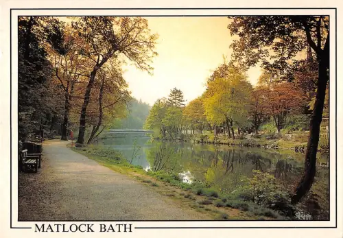 BR76025 Matlock Bath River Derwent and Lovers Walks UK