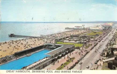 B104333 Great Yarmouth Swimming Pool and Marine Parade UK