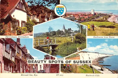 B101419 beauty spots of sussex uk 14x9cm