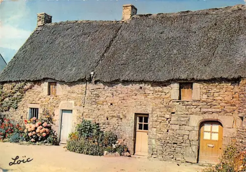 BT8048 Bretagne Chaumiere Bretagne Frankreich