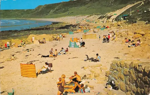 B101002 whitesand bay nr lands end uk 14x9cm