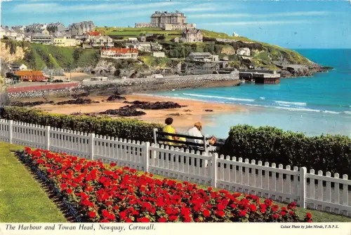 BR91974 the harbour and towan head newquay cornwall uk