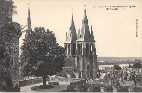 BF10189 blois panorama sur l eglise st nicolas france Frankreich