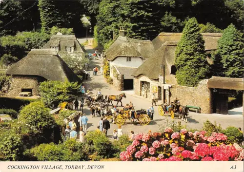 BR83464 cockington village torbay devon chariot uk