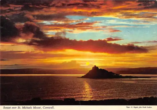 BR89370 sunset over st michaels mount cornwall uk