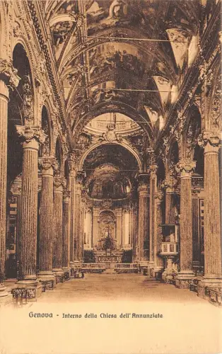 bg24510 interno della chiesa dell annunziata genova italy PCA