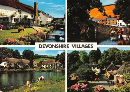 B100191 devonshire village uk