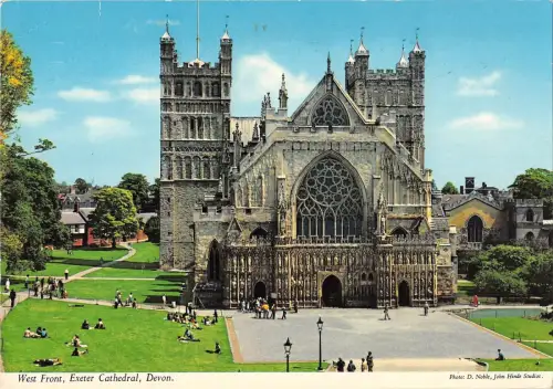 B97416 Westfront Exeter Cathedral Devon UK