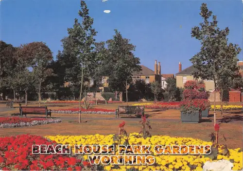B96754 Strandhaus Park Gärten Worthing UK