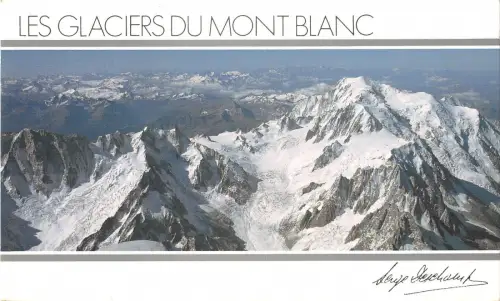 BT6718 Le Mont Blanc les Grandes Jorasses et la Vallee Blanche France