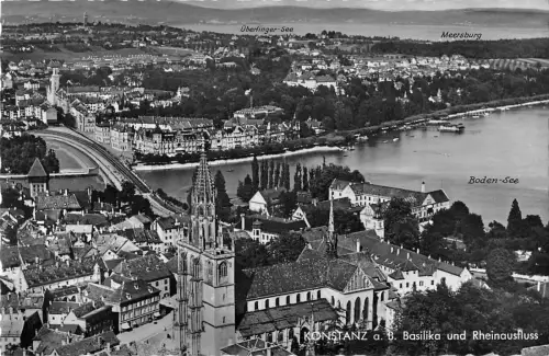 BT2325 Konstanz a b Basilika und Rheinhausfluss Germany