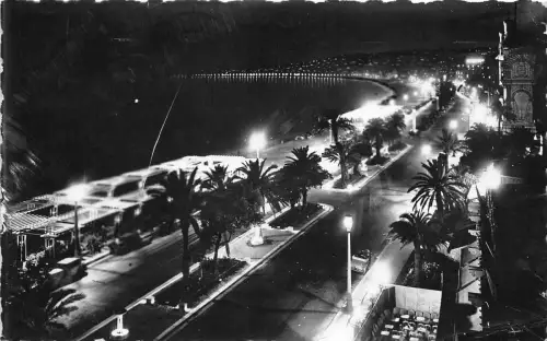 BR9278 Schöne promenade des anglais a la nuit france