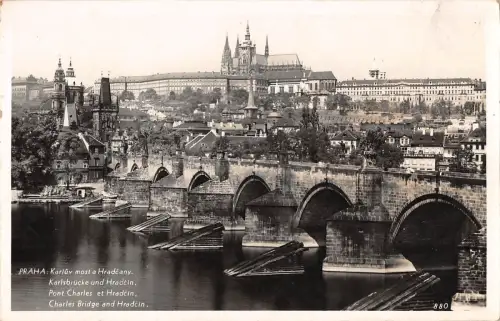 BR71539 karluv most a hradcany praha czech real photo
