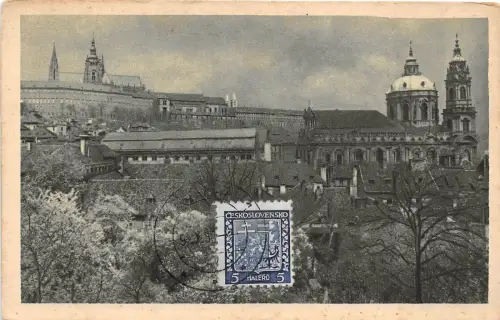 B93747 praha hradcany a mikula isky kostel czech