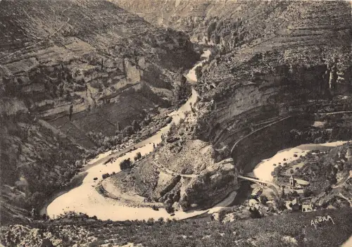 BR40731 Boucle du Tarn a st chely Gorges du tarn Frankreich