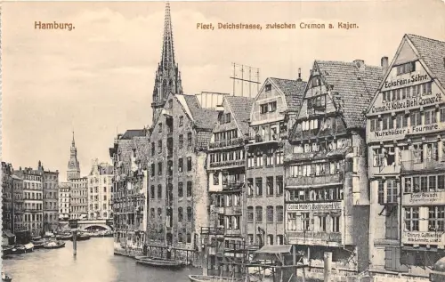 Br35675 Hamburg Fleet Deichstraße zwischen Cremon a. Kajen germany