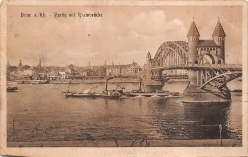 BR41678 Bonn a Rh partie mit Rheinbrücke Germany