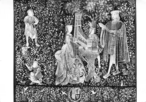BR7863 Tapisserie Dame al Orgue dite Dame de Rohan angers Postkarte Frankreich