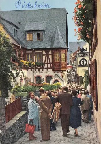 BR47187 Rüdesheim a Rhein die drasselgasse Germany