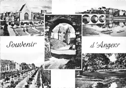 BR5472 Angers En haut a gauche cour interieure du Chateau france