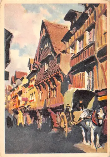 BR47424 La rue aux feves a lisieux France