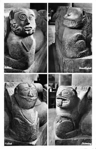 BT2406 Erbaut sockelfiguren an der ostlichen Saule Klosterkirche a Germany