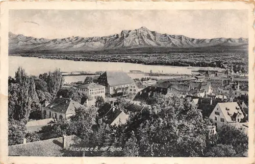 B94473 konstanz a b mit alpen germany