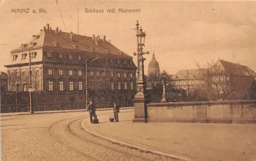 B94868 schloss mit museum mainz a rh deutschland