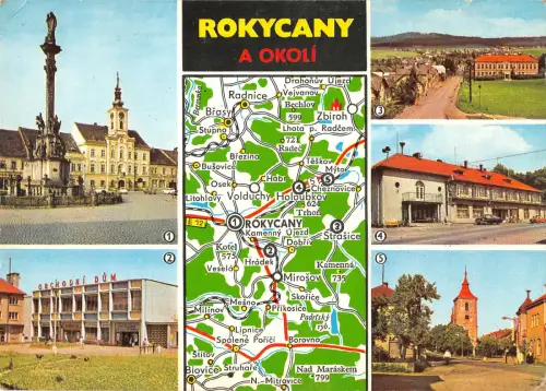 B110208 Czech R. Rokycany a Okoli, Strasice Holoubkov Myto Hradek u Rokycan