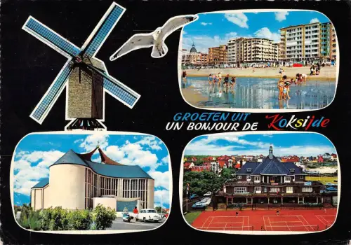 Br56620 Koksijde moulen a vent windmill tennisfeld terrain de tennis