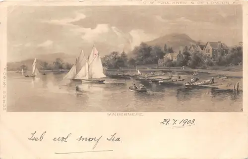 uk48497 windermere real photo uk