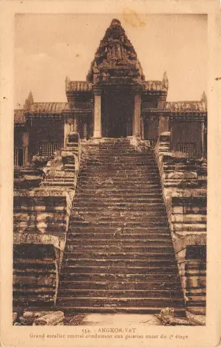 BF2558 Angkor Vat Wat Grand Rolltreppe Central Cambodgia