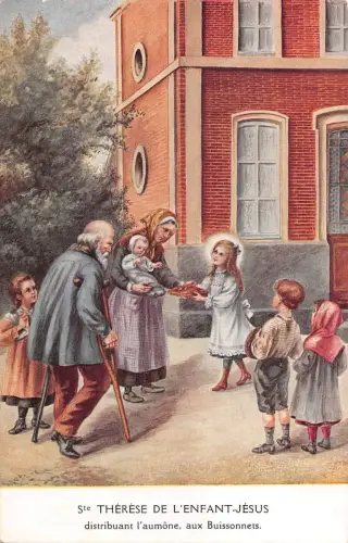 BR53772 Distribuant l aux Buissonets Ste Therese de l Enfant Jesus Paint