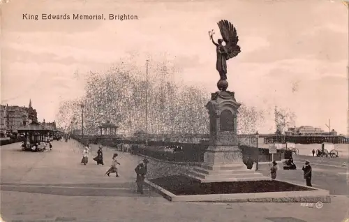 uk13783 king edwards memorial brighton real photo uk