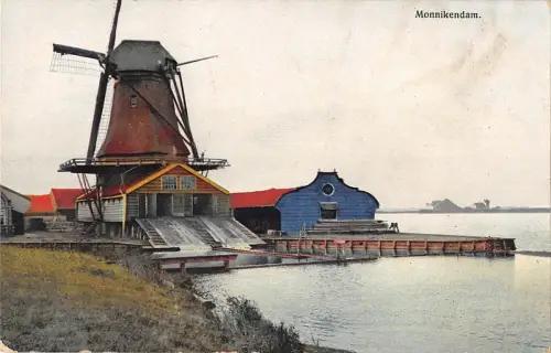 BR56301 Monnikendam Windmühle Moulin a Vent